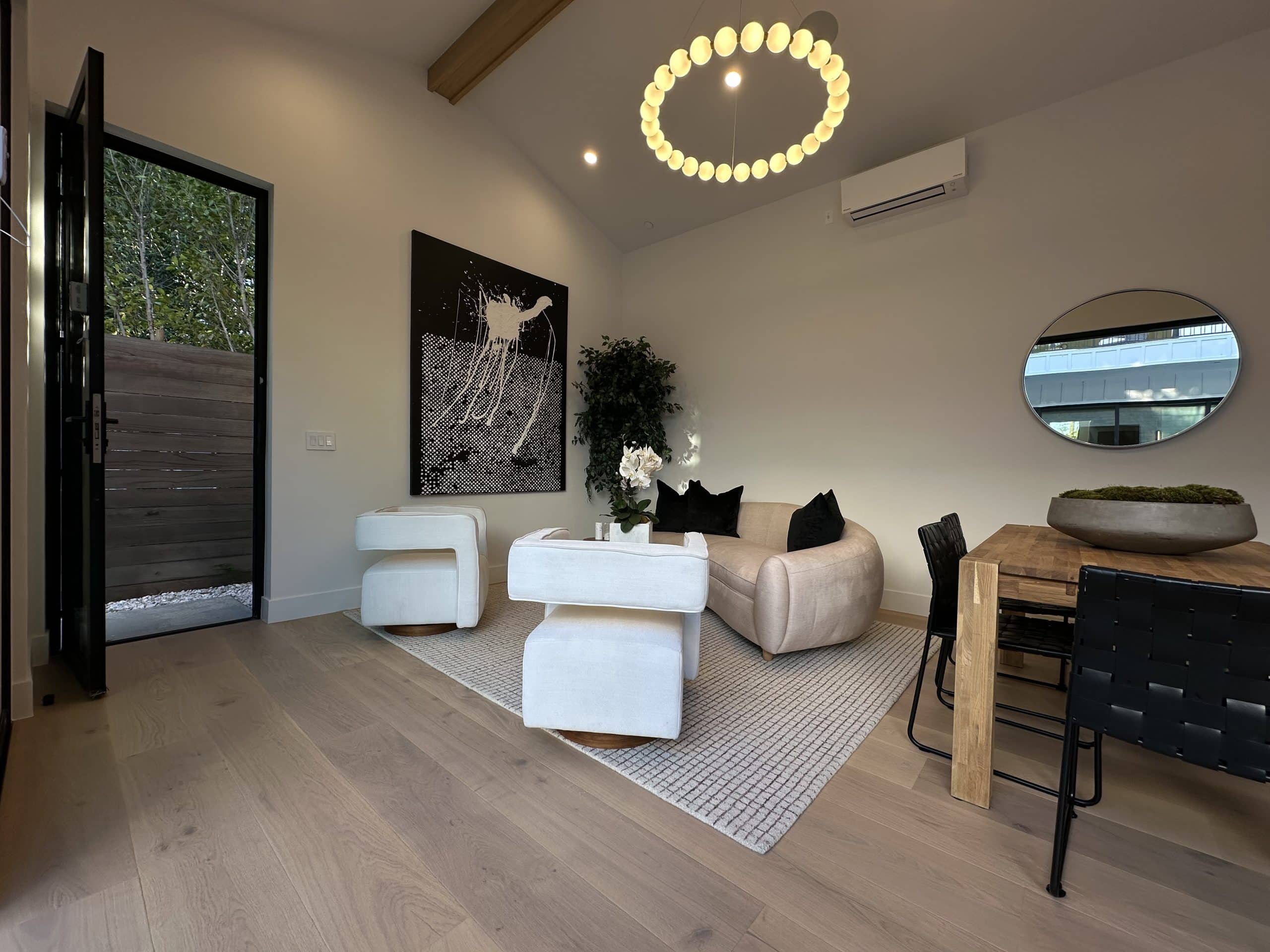 ADU Living Room is designed to be open concept.